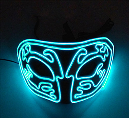 Cold Light EVA Half Face Glow Mask for Holidays