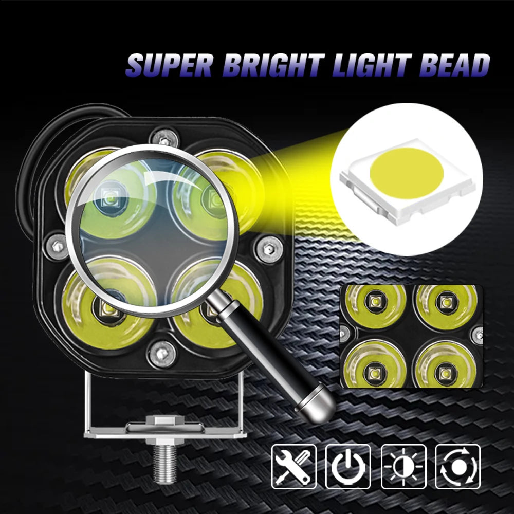 Dual Beam Square Car Fog Light