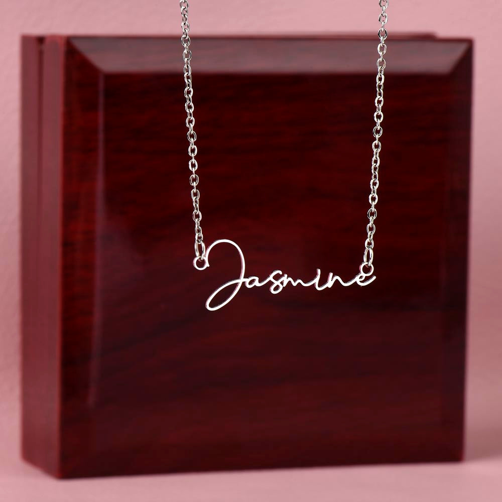 Personalized Signature Style Name Necklace