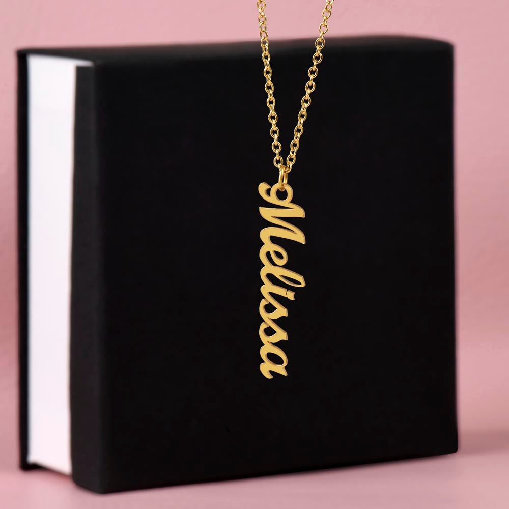 Personalized Vertical Name Necklace