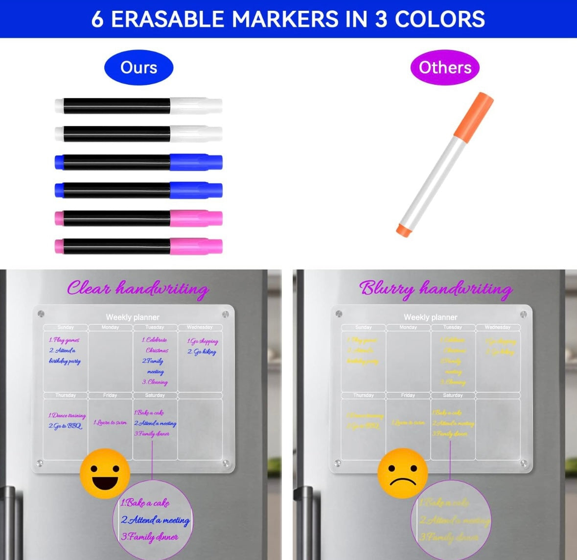 Acrylic Magnetic Calendar